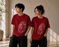 Crimson Bloom Batik Tee