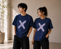 Indigo Cross Batik Tee
