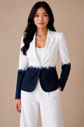 Batik Two-Tone Tailored Blazer