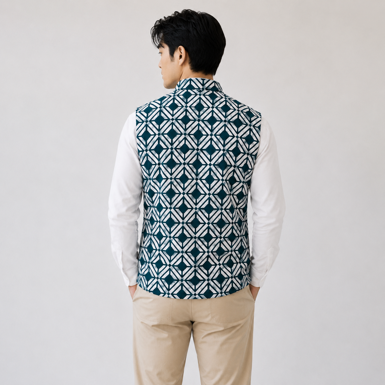 Mosaic Block Batik Neru Jacket