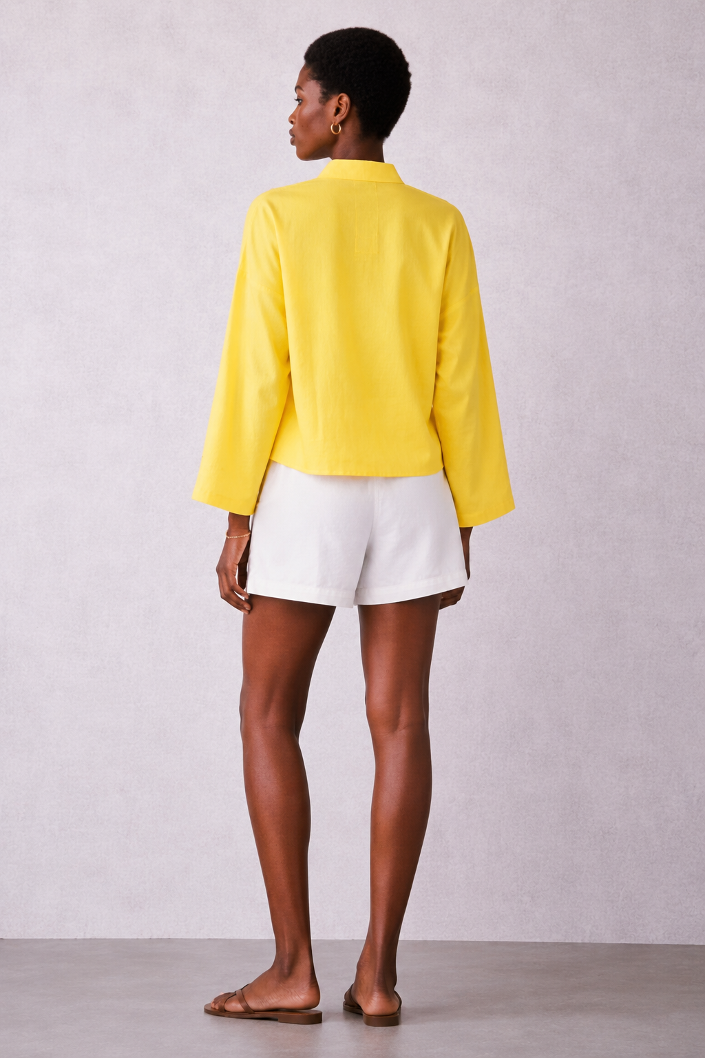 Golden Sol Tie-Front Top