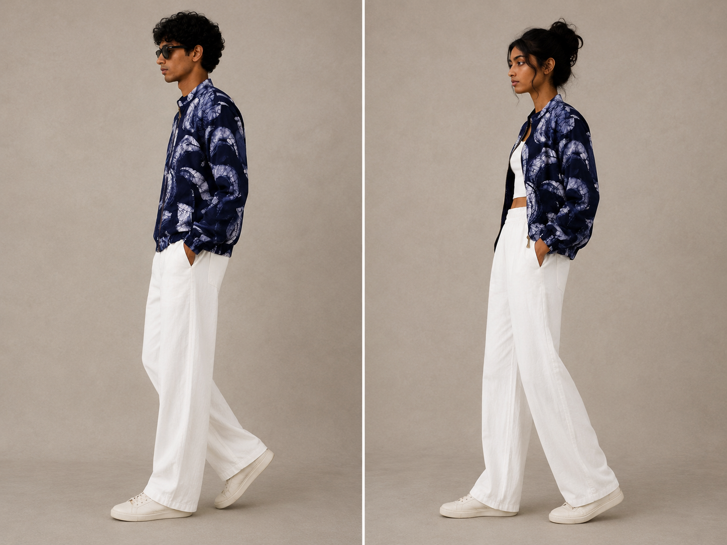 Eclipse Batik Bomber Jacket