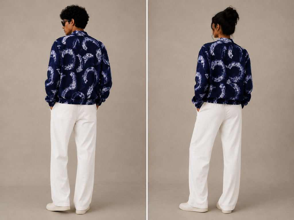 Eclipse Batik Bomber Jacket