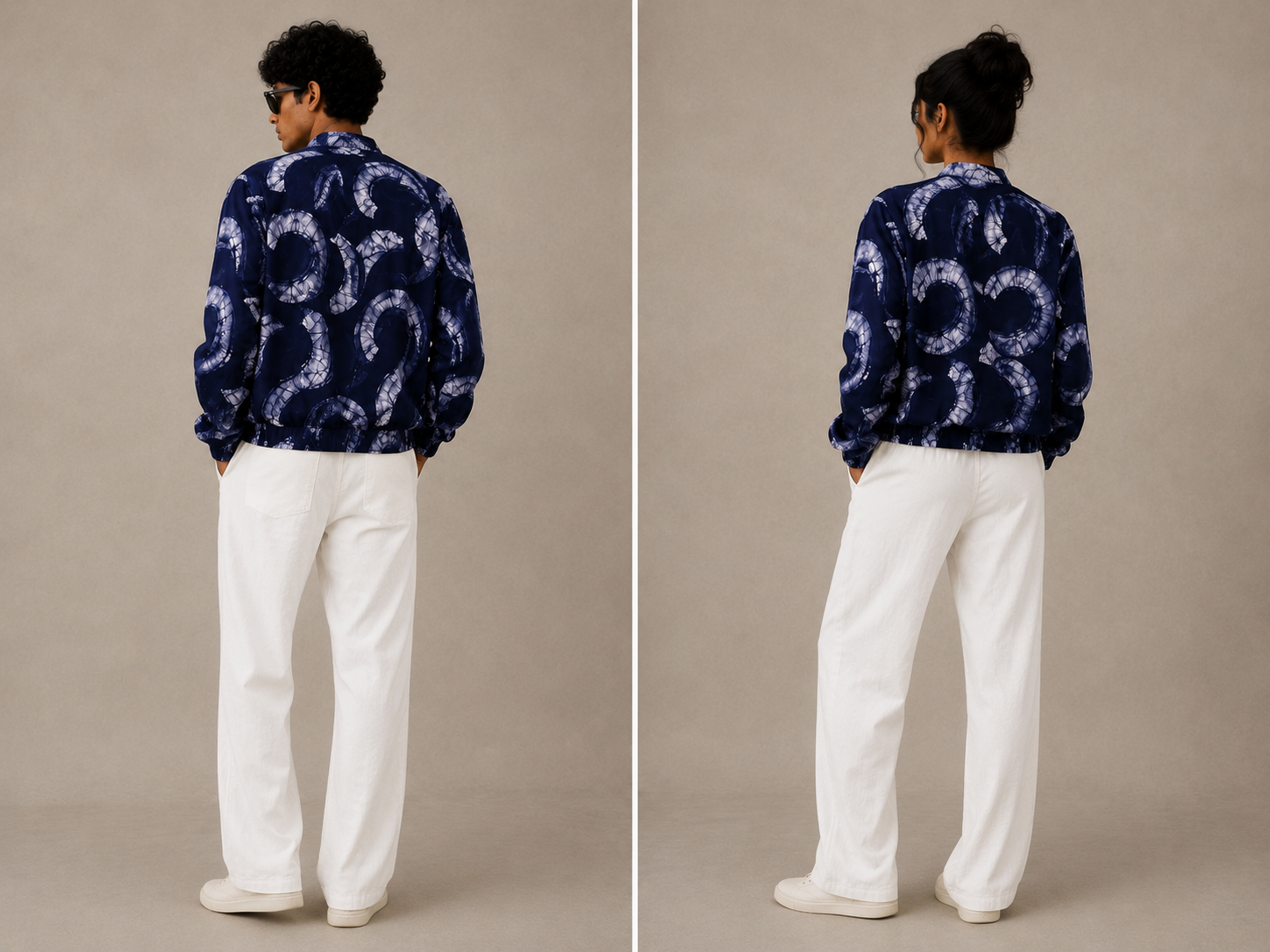 Eclipse Batik Bomber Jacket
