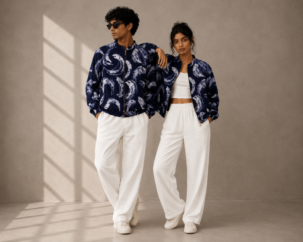 Eclipse Batik Bomber Jacket