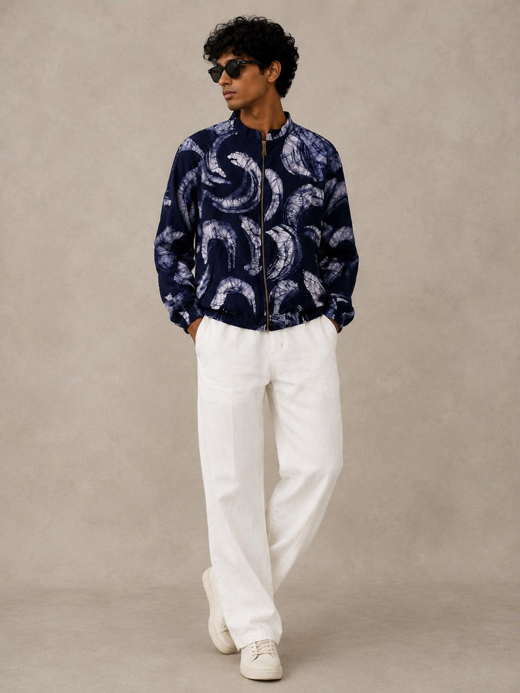 Eclipse Batik Bomber Jacket