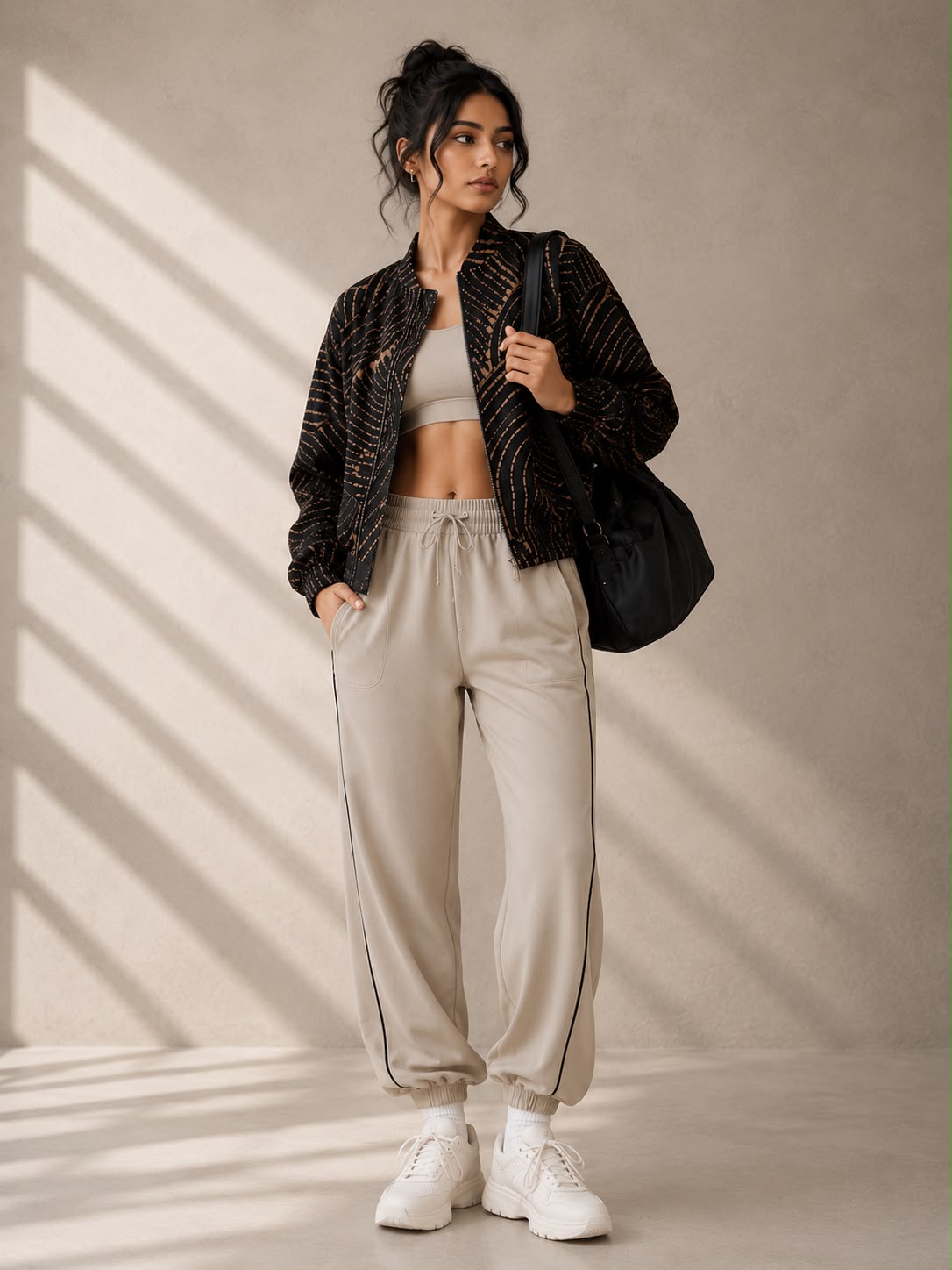 Contour Batik Bomber Jacket