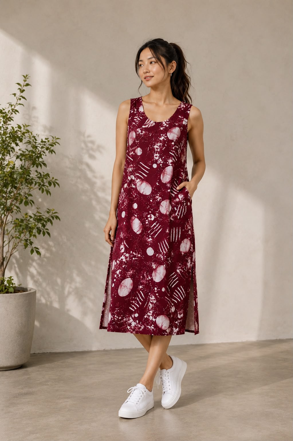 Galaxy Batik Dress