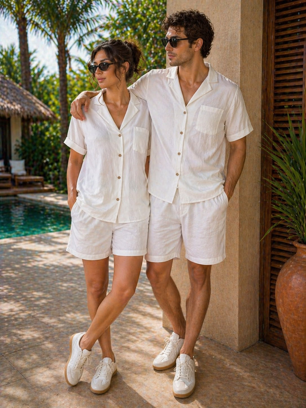 Coastal Ease Unisex Linen Co-ord Set