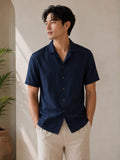 Midnight Navy Linen Shirt